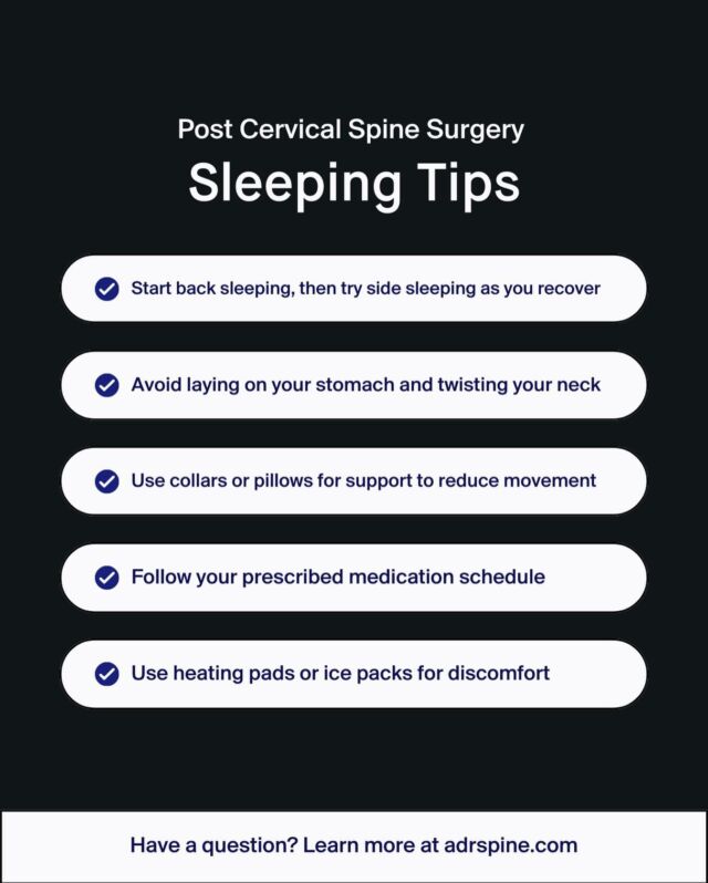 Sleeping Tips for After Spine Surgery